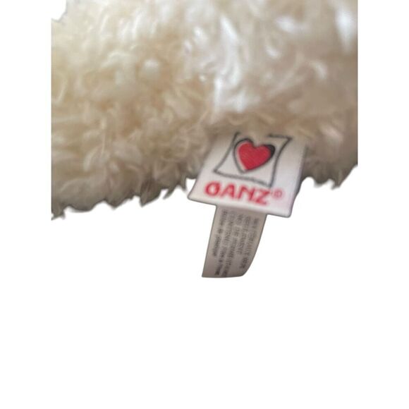 Ganz Cream White Curly Plush Dog 12in. - Picture 8 of 14